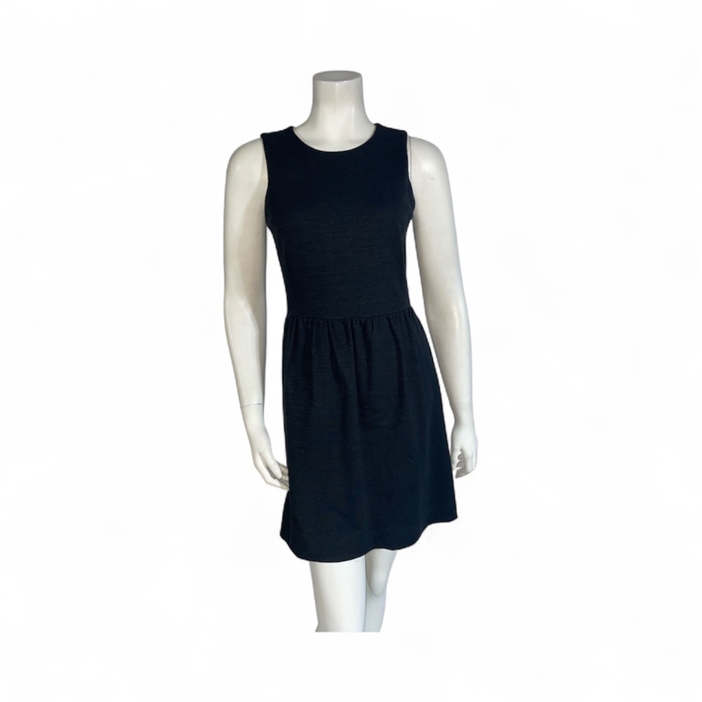madewell 1937 MADEWELL Black Sheath Empire Sleeveless Dress Stretch Size XS